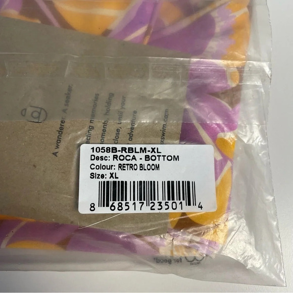 Stone Fox Swim Free People Bikini Bottom Roca Bottom in Retro Bloom XL Beach - Picture 8 of 8